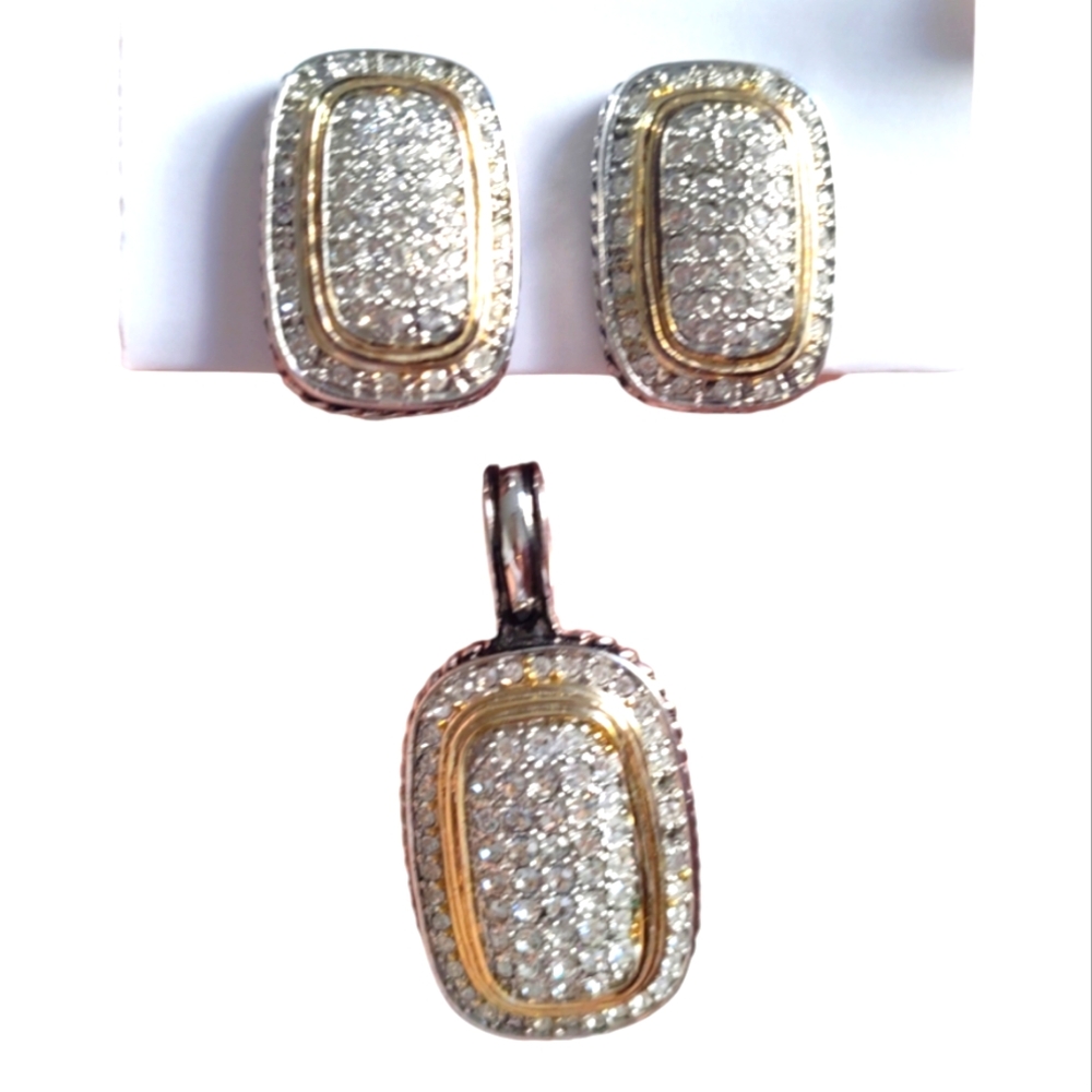 Clip Earrings & Pendant